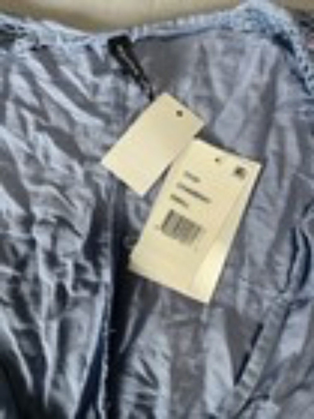 Raviya Chambray Blue Swim Cover Up Dress Tie Waist Bell Sleeve NEW Small Beach - Picture 3 of 4